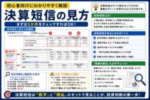 決算短信の見方｜初心者が見るべき場所をわかりやすく解説