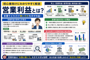 営業利益とは？売上や純利益との違いを初心者向けに解説